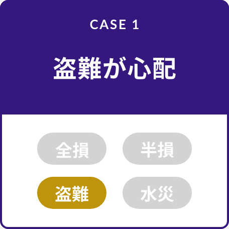 CASE1 盗難が心配