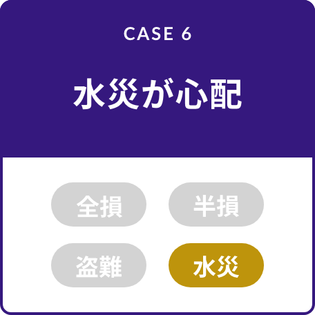CASE6 水災が心配